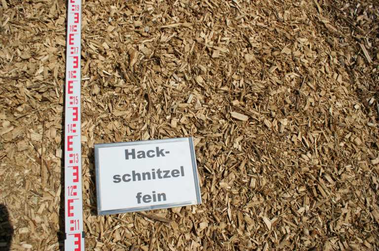 Hackschnitzel fein