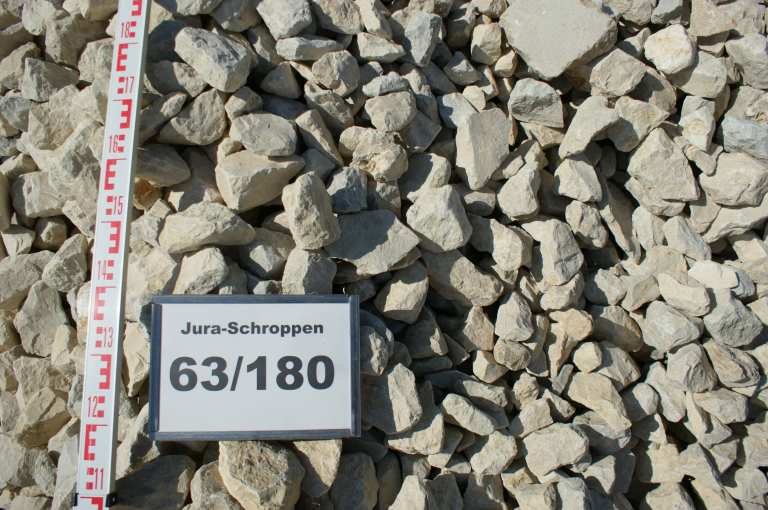 Jura Schroppen gelb 63-180 mm